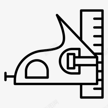 公共类图标组合正方形构造工具水平工具图标