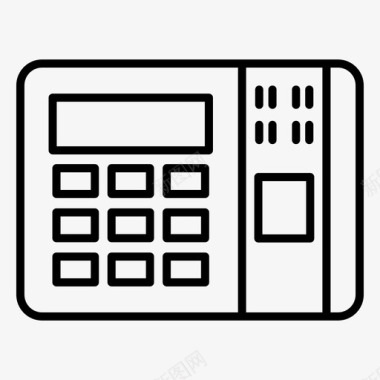 特征生物特征验证身份验证生物特征考勤图标
