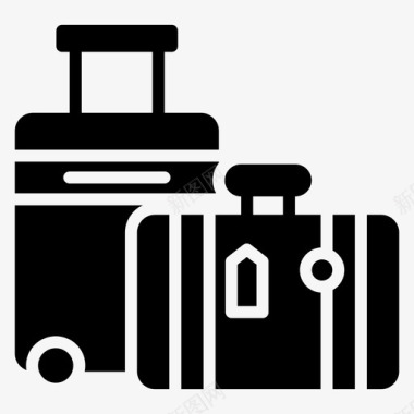 行李手提包旅游包图标