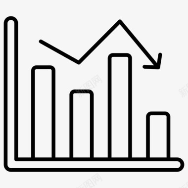 步骤信息图表减少图表业务损失数据分析图标