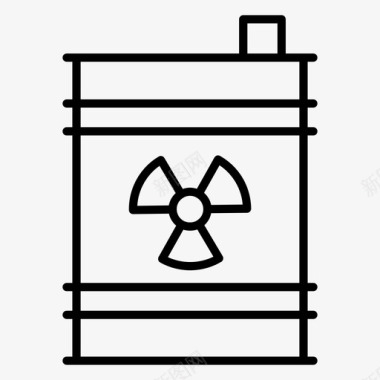 有毒标志有毒桶生物危害桶化学桶图标