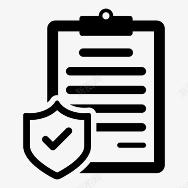 安全保险矢量保险文档保护隐私策略图标