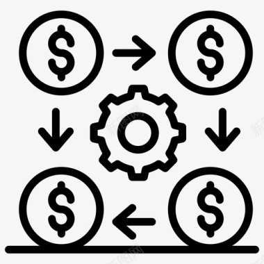 资金管理财务管理业务管理资金管理图标
