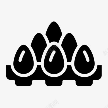 鸡蛋早餐膳食图标