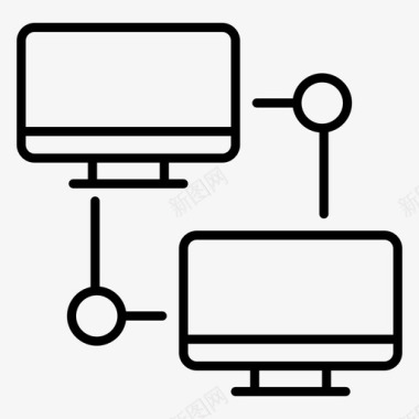 一套刀叉局域网数据交换数据共享图标
