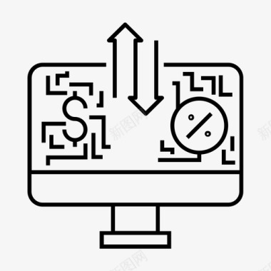 税收减免税务分析商业分析商业统计图标