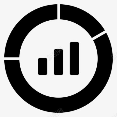 数据分析结构图甜甜圈图分析业务图图标