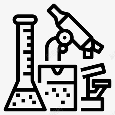 在线课程科学化学烧瓶图标