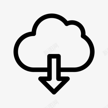 云服务器下载云网络服务器图标