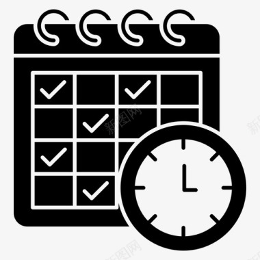 年表时间表日历年表图标