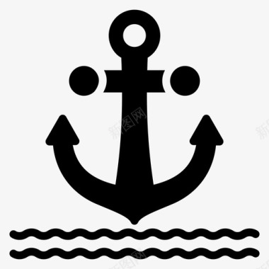 海军标志锚航海符号海军符号图标