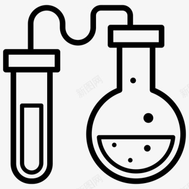 科学实验画册化学测试实验室配方实验室测试图标