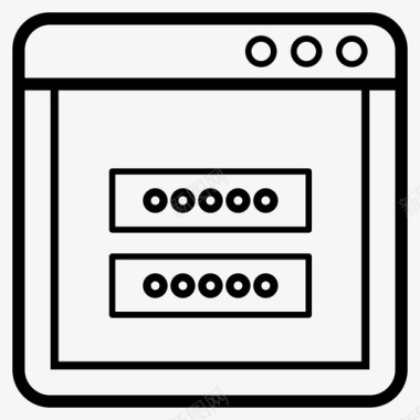访问密码星号网站密码访问代码互联网密码图标