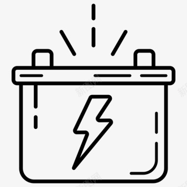 电源电池电源节能图标