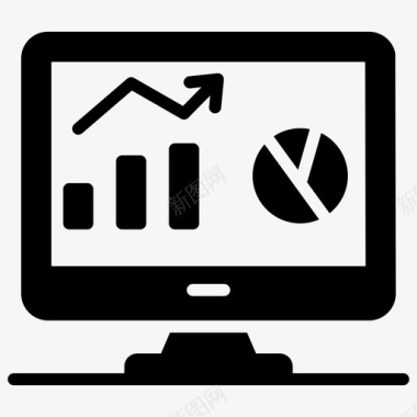 信息数据分析证券交易所数据分析信息图表图标