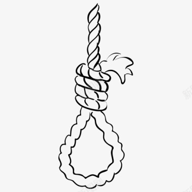 吊绳绳结绳死亡绳图标
