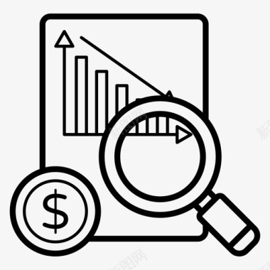 数据监控财务分析文件监控文件审查图标