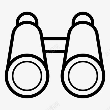 远足踏青采购产品双筒望远镜双筒视觉镜头图标