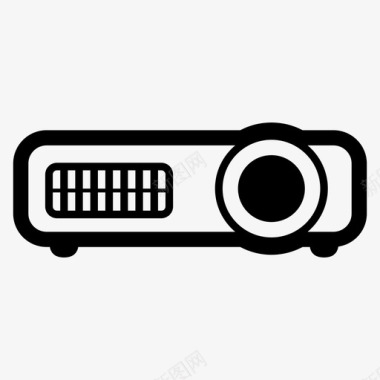 矢量电影放映机放映机电影镜头图标