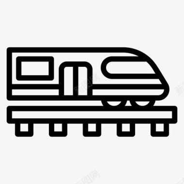 地铁标识大全地铁电动火车铁路图标