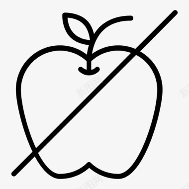 不吃苹果新鲜食物伊斯兰教图标