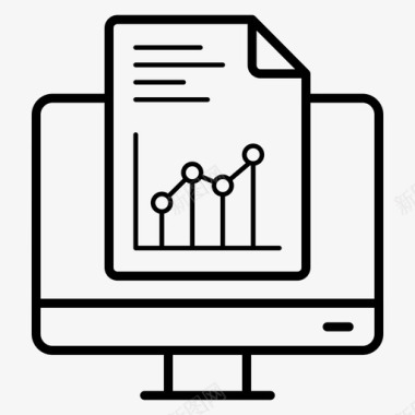 电脑信息图标联机信息图图表应用程序图形表示图标