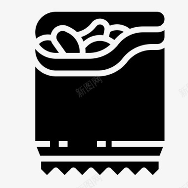 零食薯片烤制食品图标