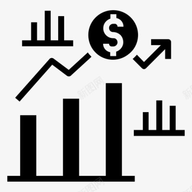 经济指数金融经济经济符号图标