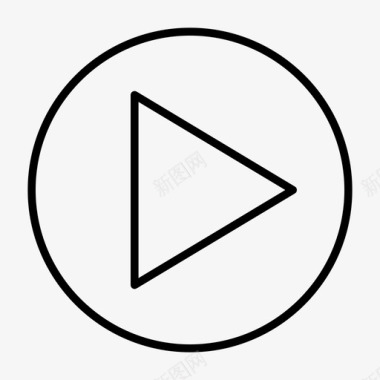 金融视频播放媒体多媒体图标