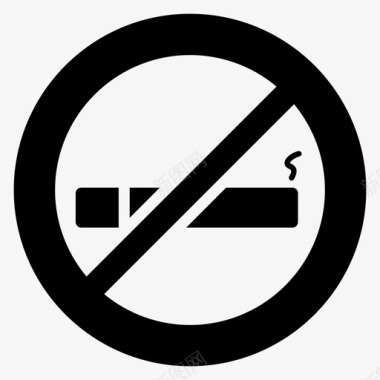 禁止吸烟戒烟停止吸烟图标