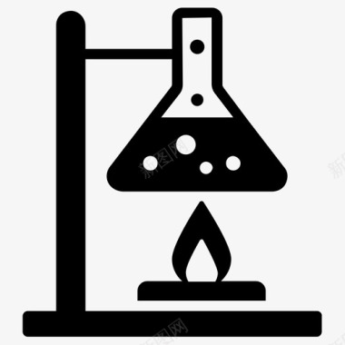 实验室实验化学烧杯实验室仪器图标