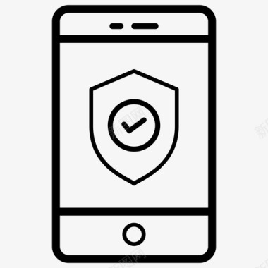 网络主机手机安全身份验证数据保护图标
