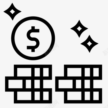 金钱硬币金融图标