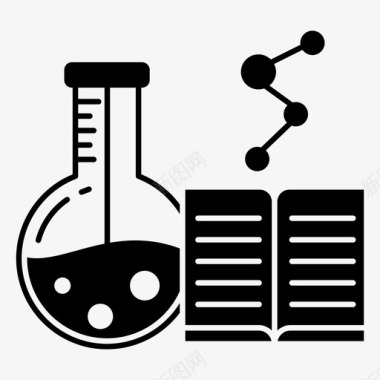 立体方科学教育化学化学化学实验室图标