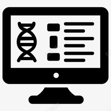 在线医疗报告生物学基因测试图标