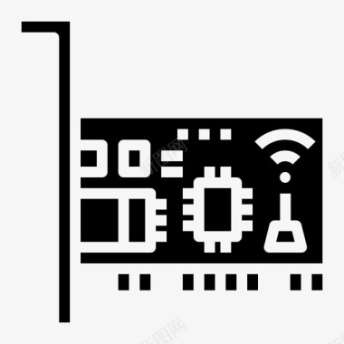 电脑硬件网卡芯片组硬件图标