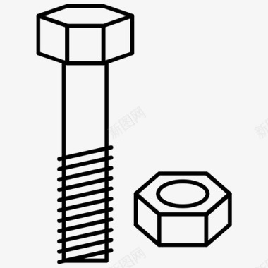 产品货架采购产品螺母和螺栓螺母和螺栓螺母螺栓图标