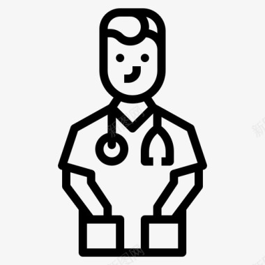 助理护士护士助理化身职业图标