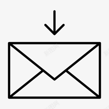 信封的消息收到的邮件批准信封图标