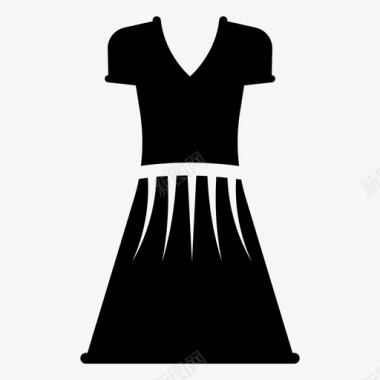 复古时装服装连衣裙图标