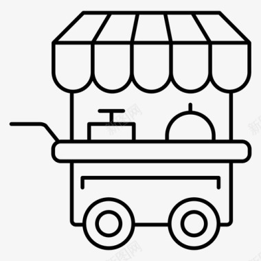 食品车食品自动售货机快餐车图标