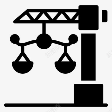 立体建筑建筑法建筑正义工业法图标