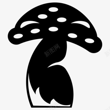 蘑菇有机食品蔬菜图标