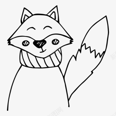 狐狸动物卡通图标