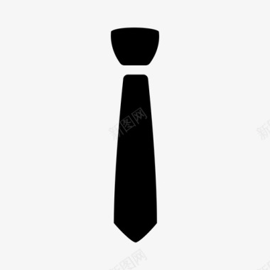 领带经典款领子图标