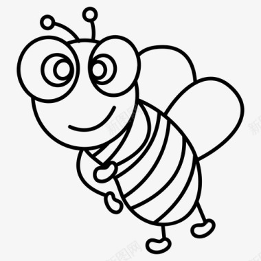 傲慢傲慢的蜜蜂动物大黄蜂图标