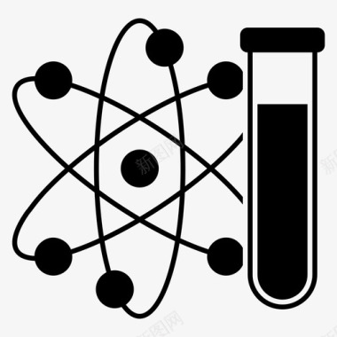 量子物理量子物理量子科学图标