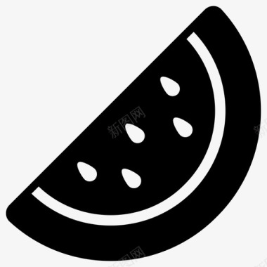 西瓜西瓜食品水果图标