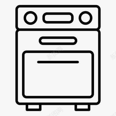 加热对流烤箱烹饪烤箱加热烤箱图标