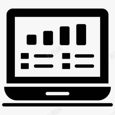 矢量数据分析图标在线分析数据分析信息图表图标